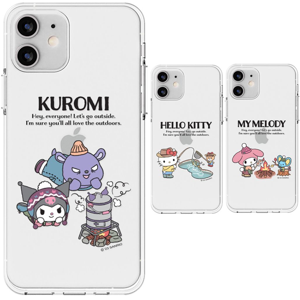 갤럭시M33 산리오 듀오캠핑 케이스 투명 슬림 젤리 M336