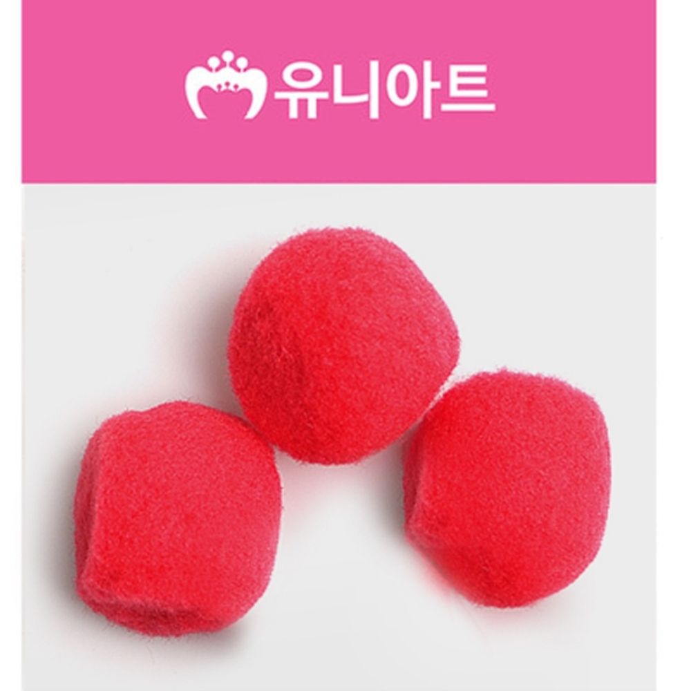 유니아트 1000 퐁퐁 50mm (빨강)