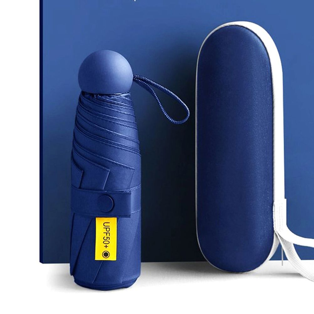 초소형 양산 미니 5단 가벼운 양산 네이비