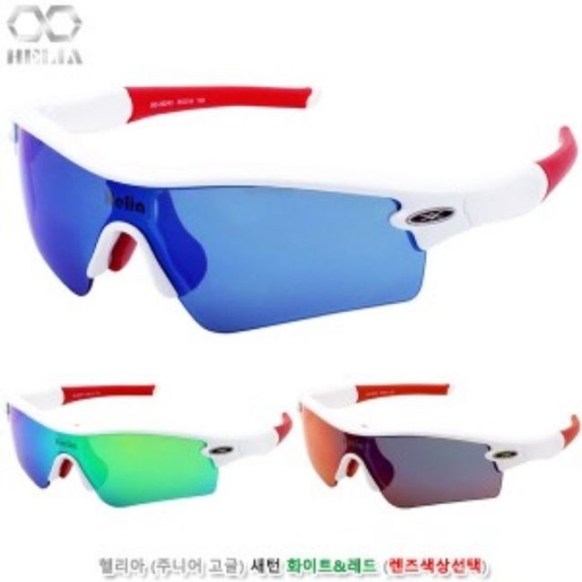 헬리아(주니어고글) 새턴 화이트레드
