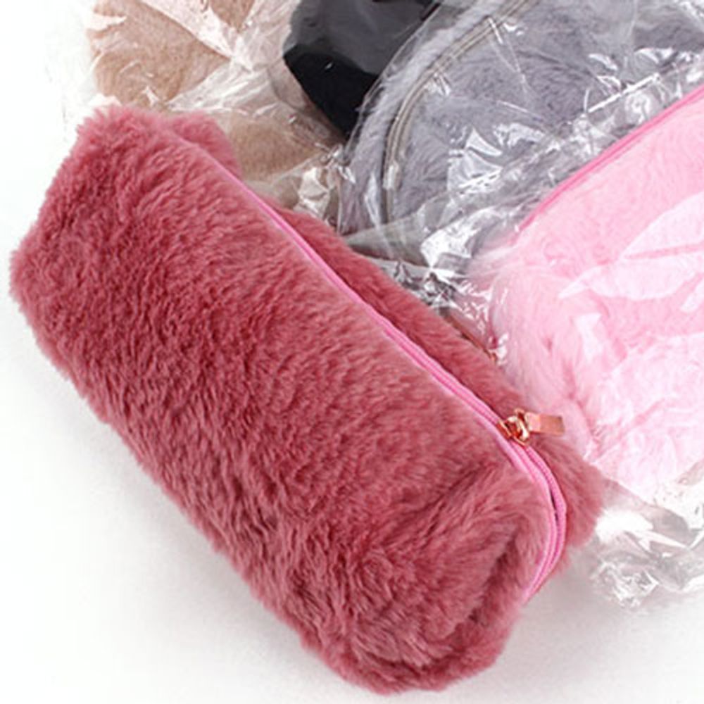 어린이팬시 문구 단체선물 초등문구 촉감 보들보들 털찐 파우치 10개