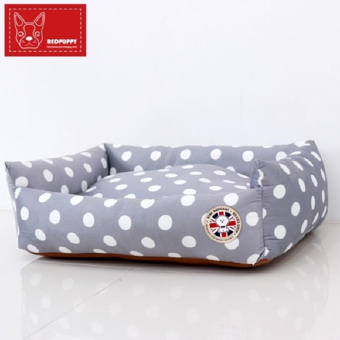 빵아 셀사각 펫쿠션 도트그레이 중형