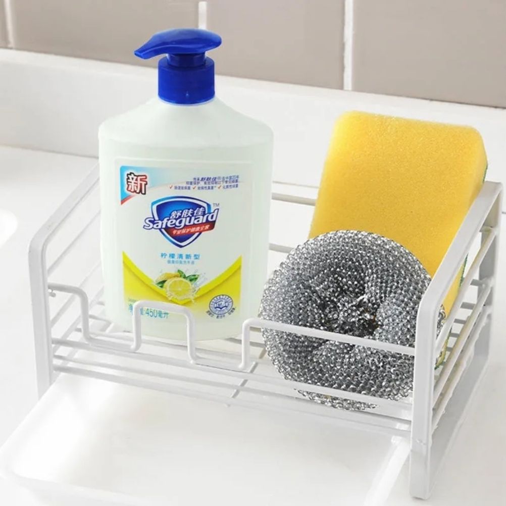 미니 수세미 거치대 씽크대 벽걸이 걸이 화이트