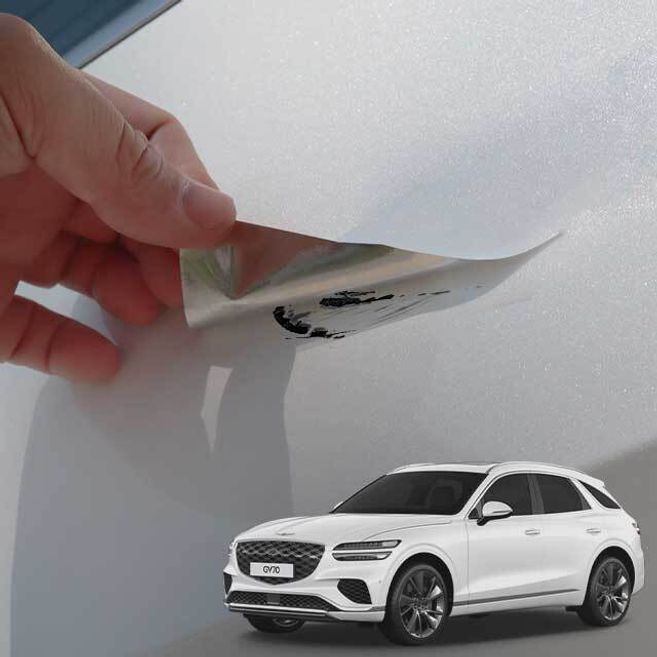 제네시스 GV70 붓펜 스티커 UYH 우유니화이트 페인트