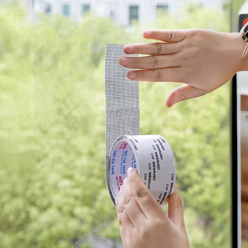 방충망 롤 붙이는 보수테이프 창문 현관 방충망스티커