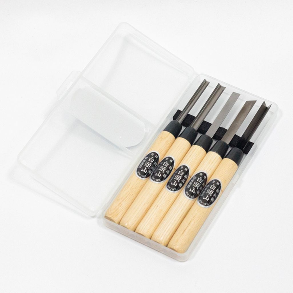 청지강 이층 복합강 백두산 5PCS 조각끌 세트