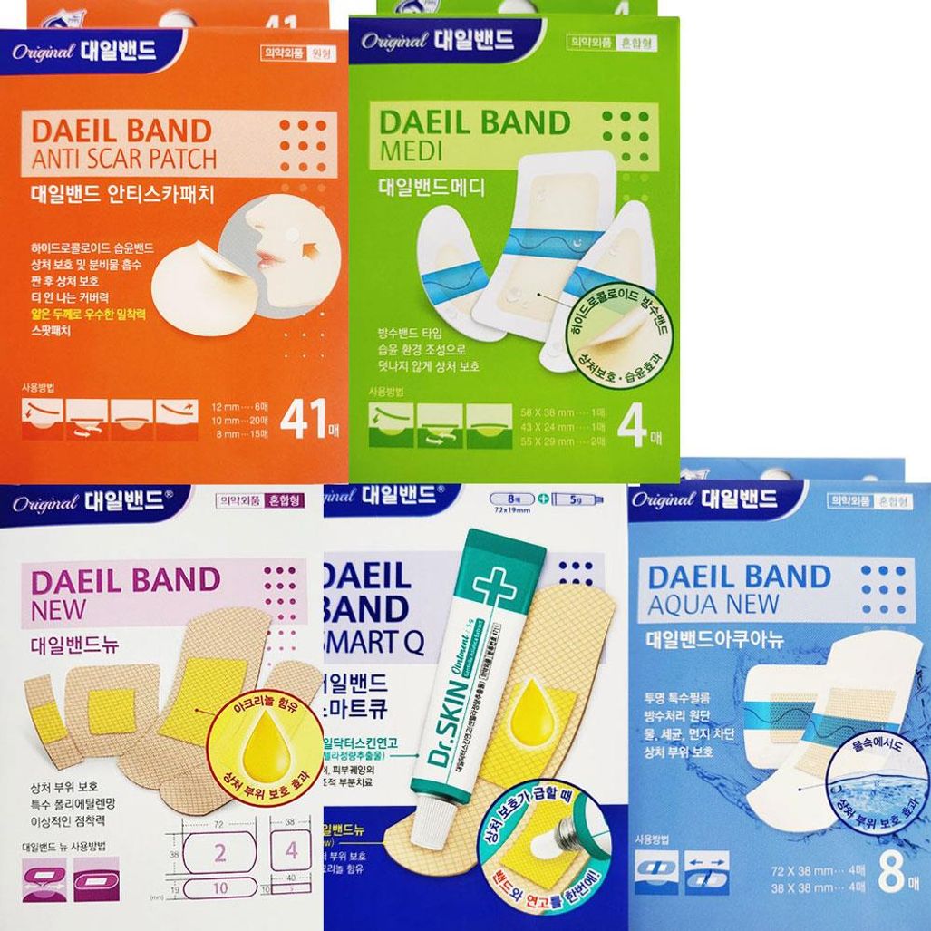 방수원단 대일밴드 혼합형 21매입 손가락밴드