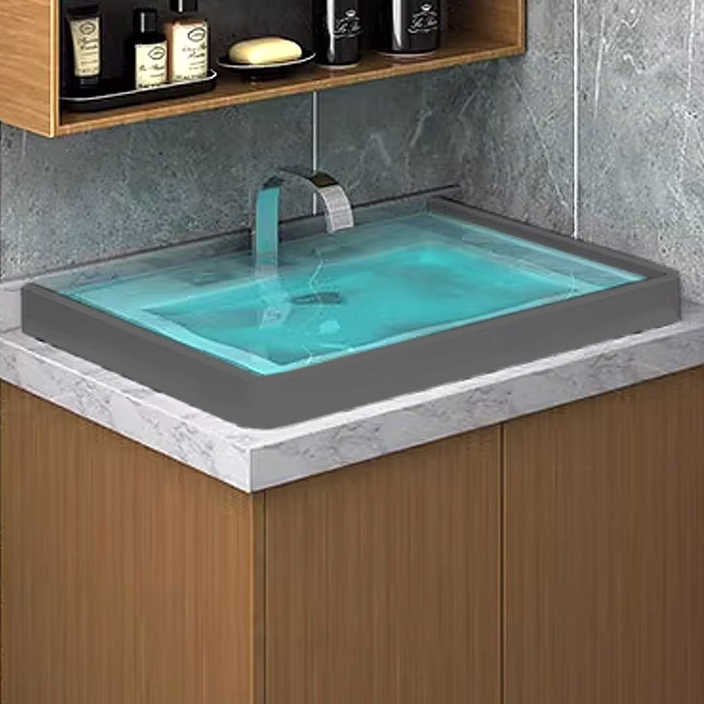 PrimeBulk 그레이 L자형 욕실(100cmx5cm)