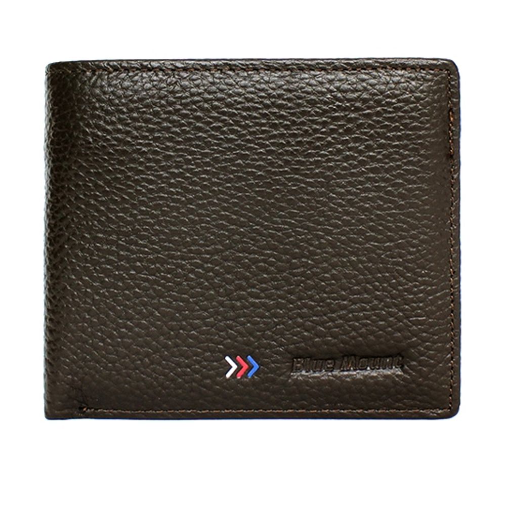 남성 소프트 소가죽 삼색 포인트 가로 반지갑