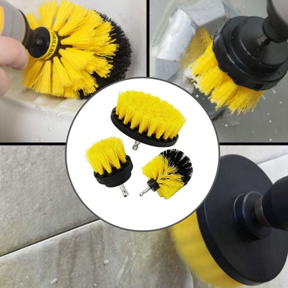 전동드릴 청소솔 바닥 타일 청소용 브러쉬 3종