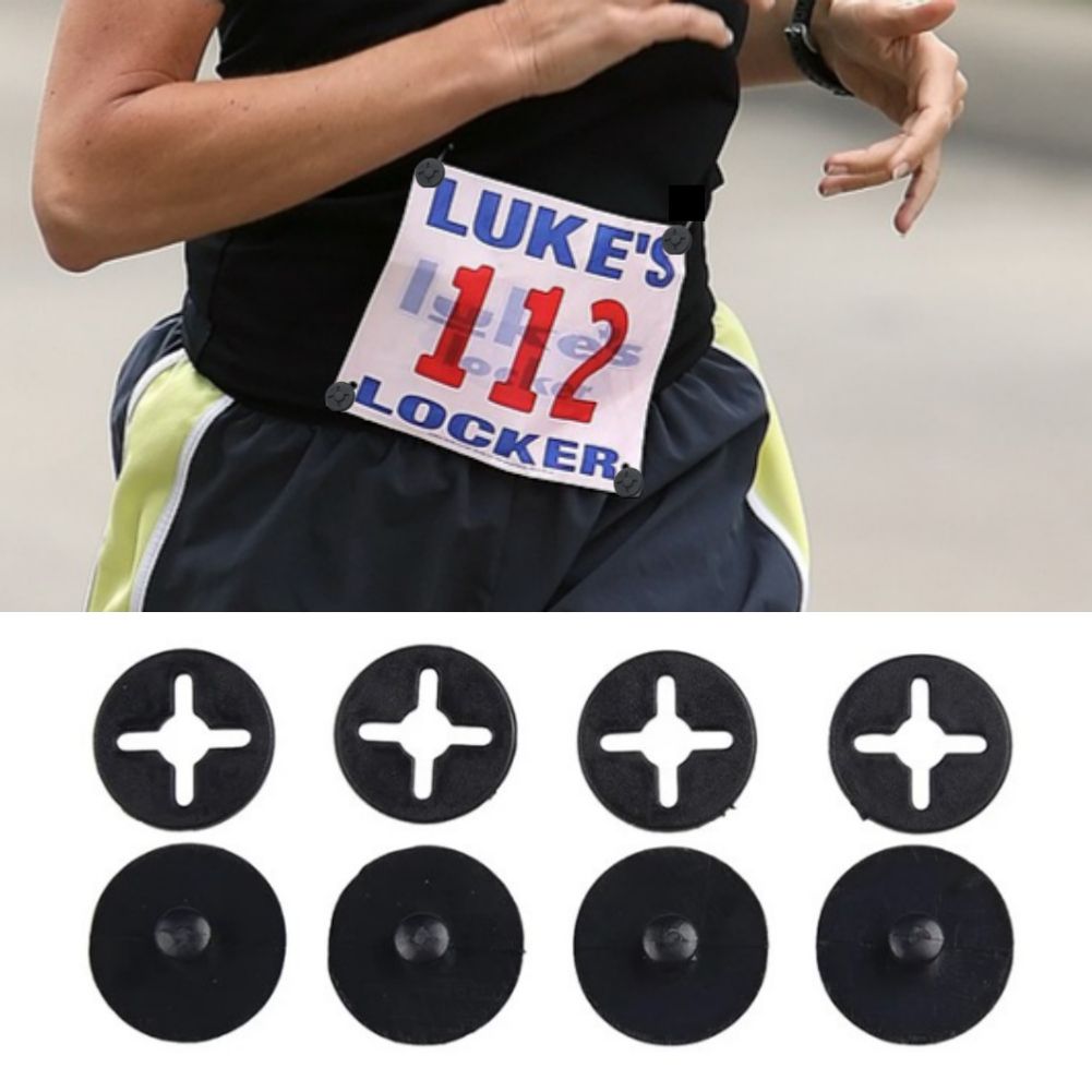 마라톤 배번호 고정 레이스 빕 버튼 (4개 1세트)