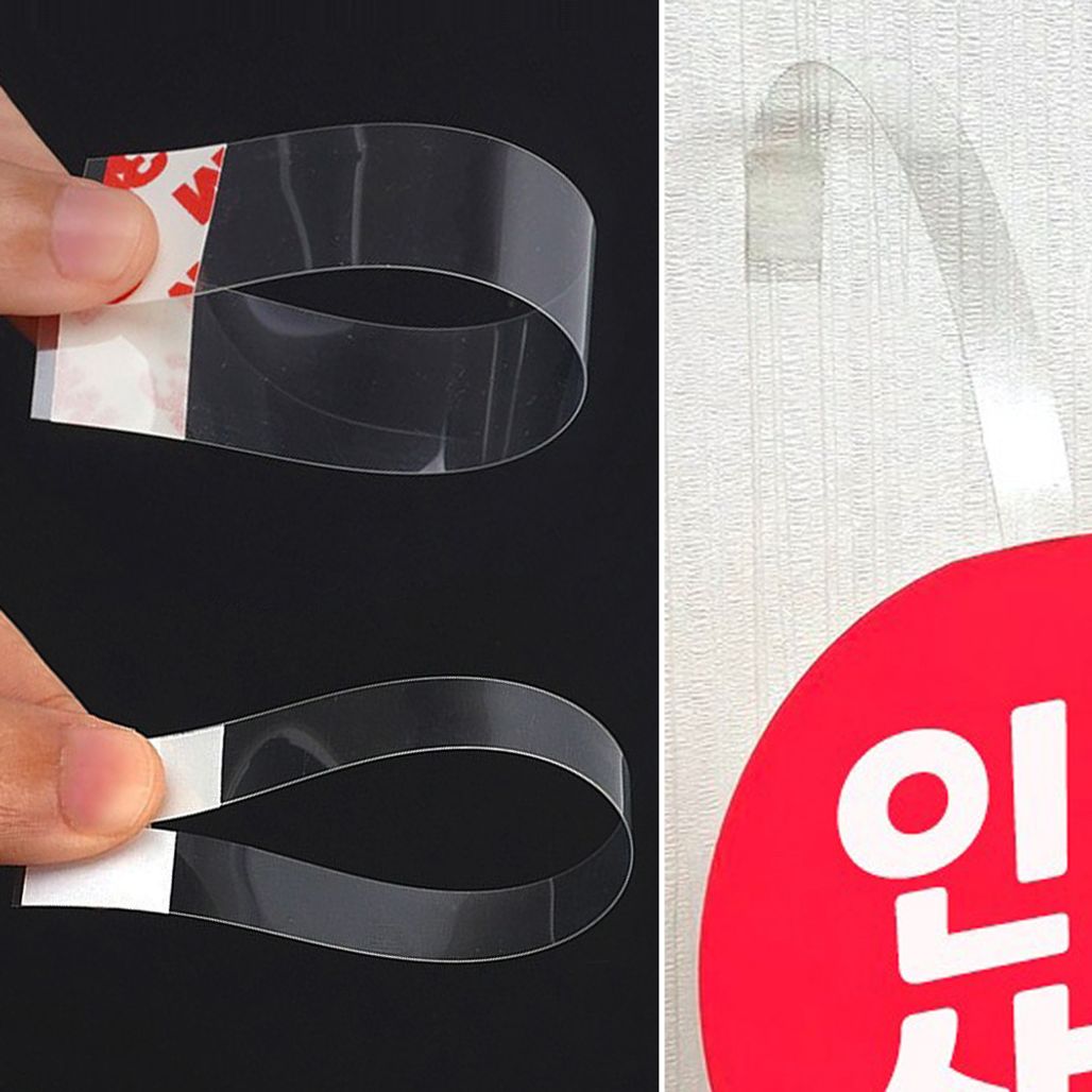 부착 PVC 투명 와블러 10P 워블러 댕글러 네임텍걸이