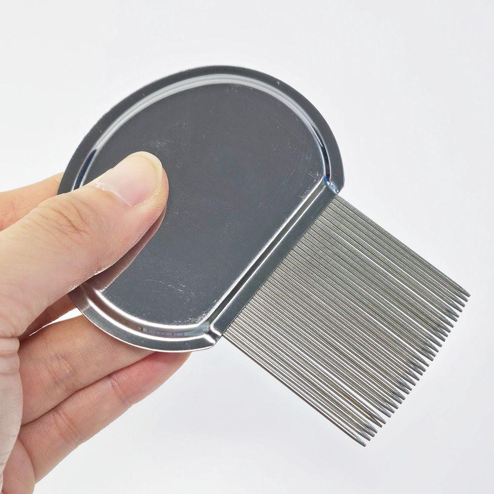 고급형 스텐 참빗 서캐 머릿니 두피 각질 제거 브러쉬