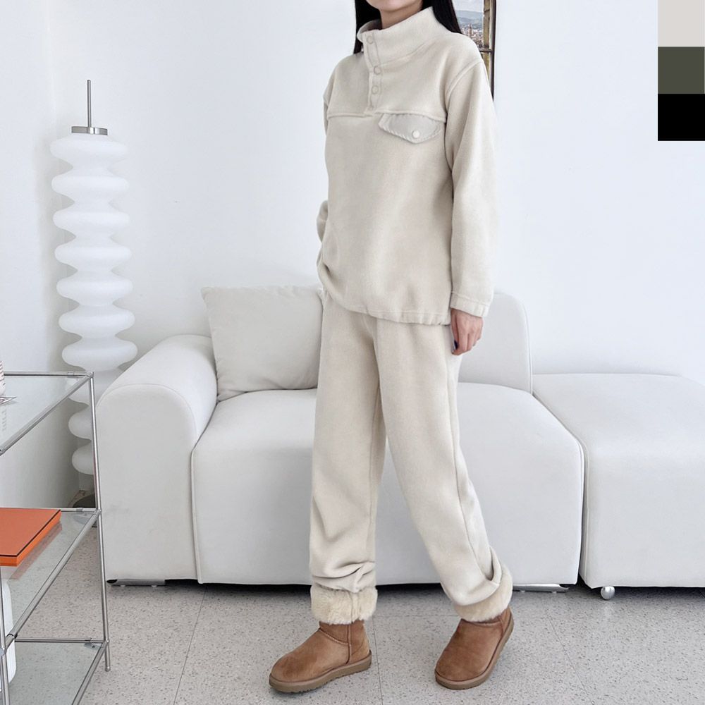 소프트후리스트레이닝세트 플리스조거셋업