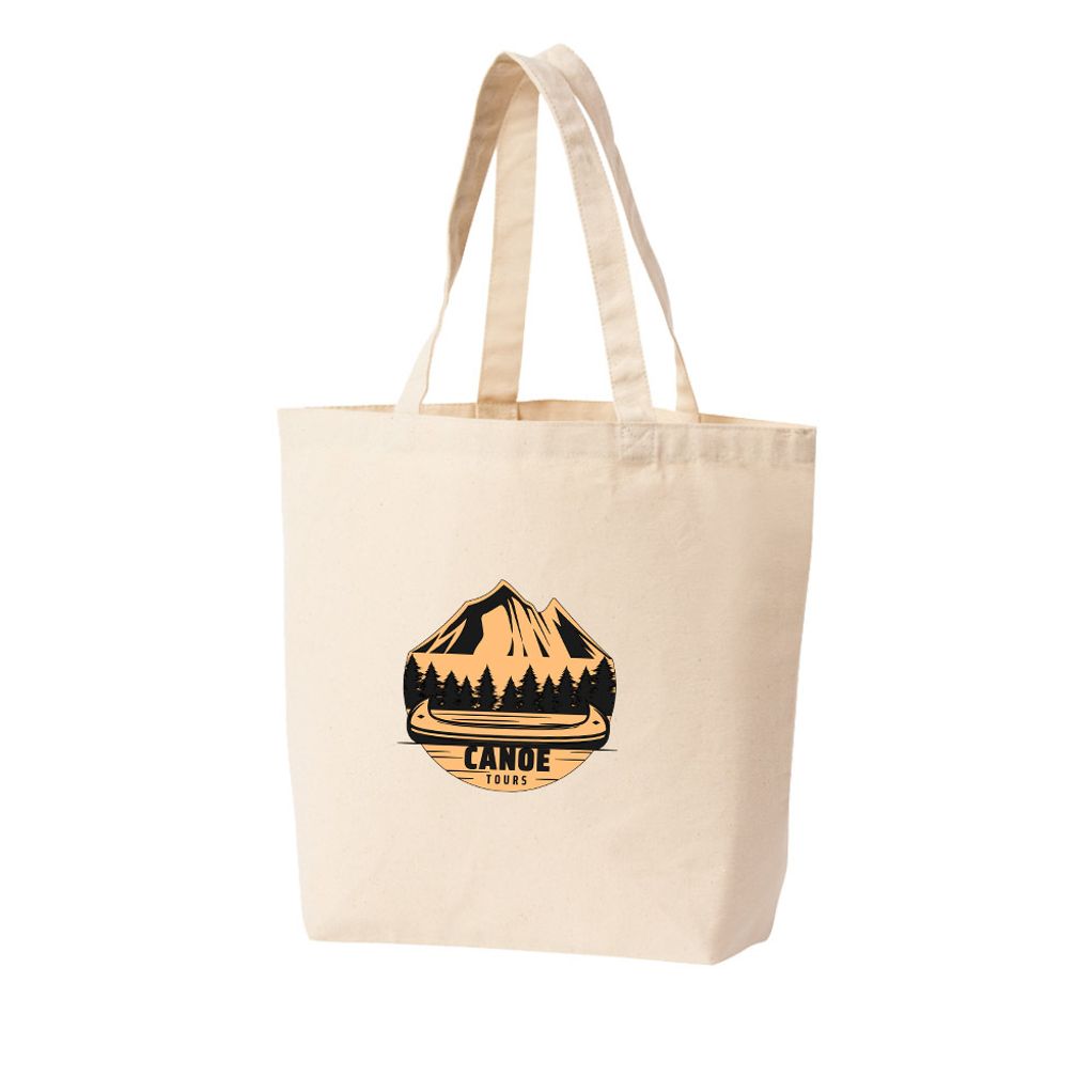 CANOE 카누 계곡 산 캠핑 야영 강물흐름 에코백 토트백 다양한 색상과 크기