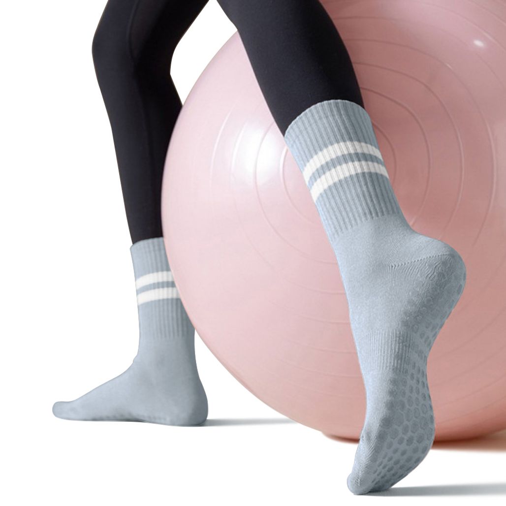 필라테스 논슬립 양말 스카이블루 장목 삭스 토삭스