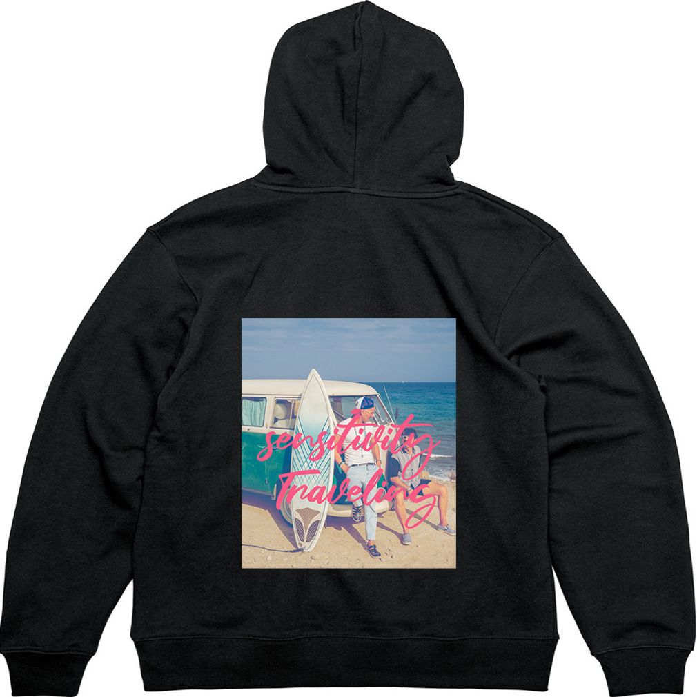 기모후드티 빈티지 버스와 써핑 디자인옷 다양한색상 모든사이즈