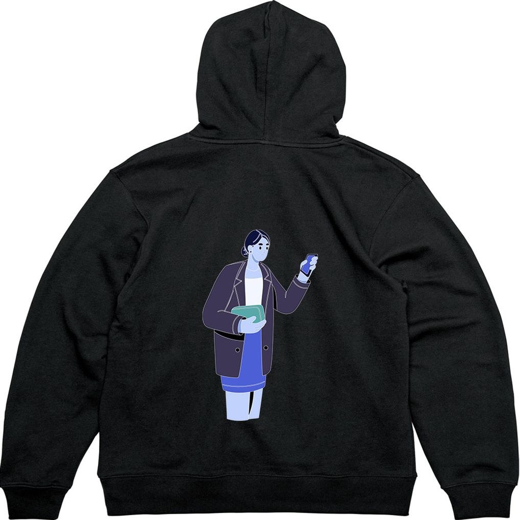 기모후드집업 핸드폰과 가방은 필수 디자인옷 다양한색상 모든사이즈