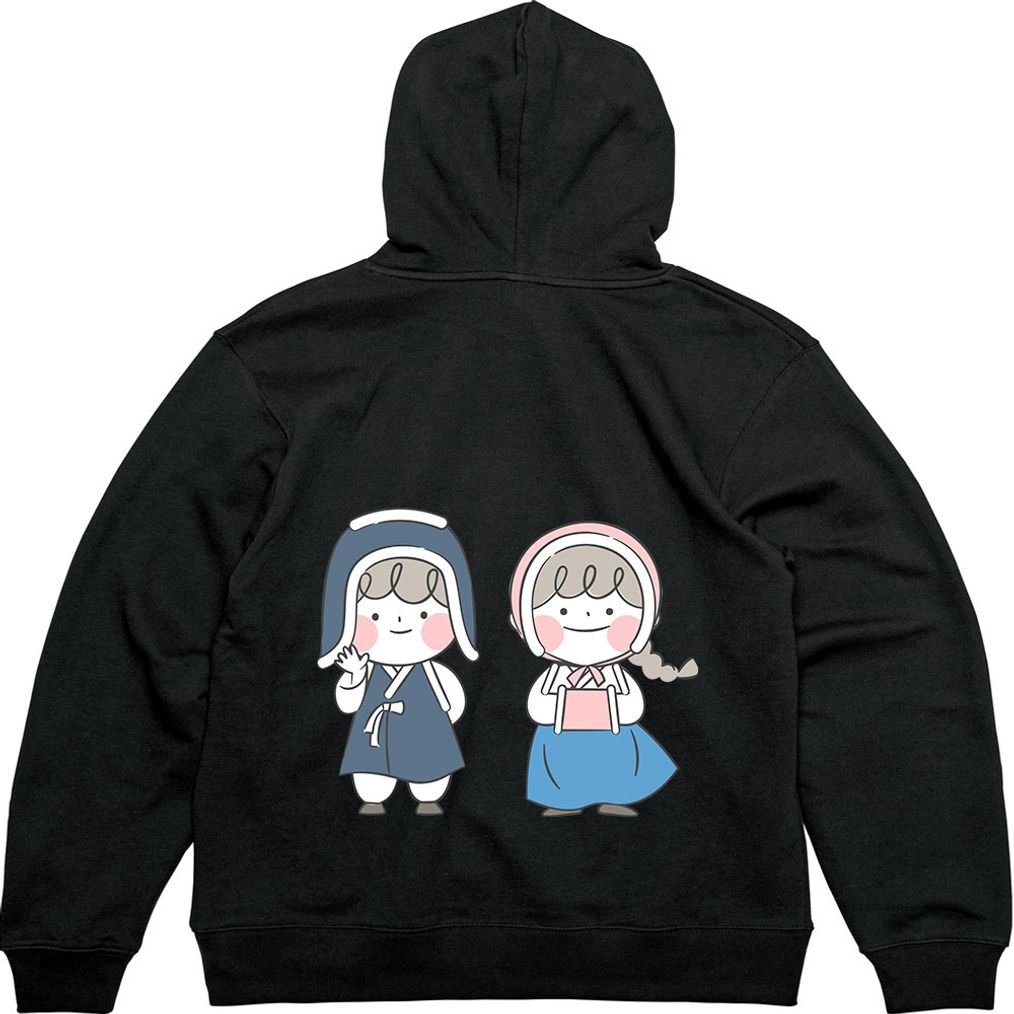 기모후드집업 색동저고리 한복 디자인옷 다양한색상 모든사이즈