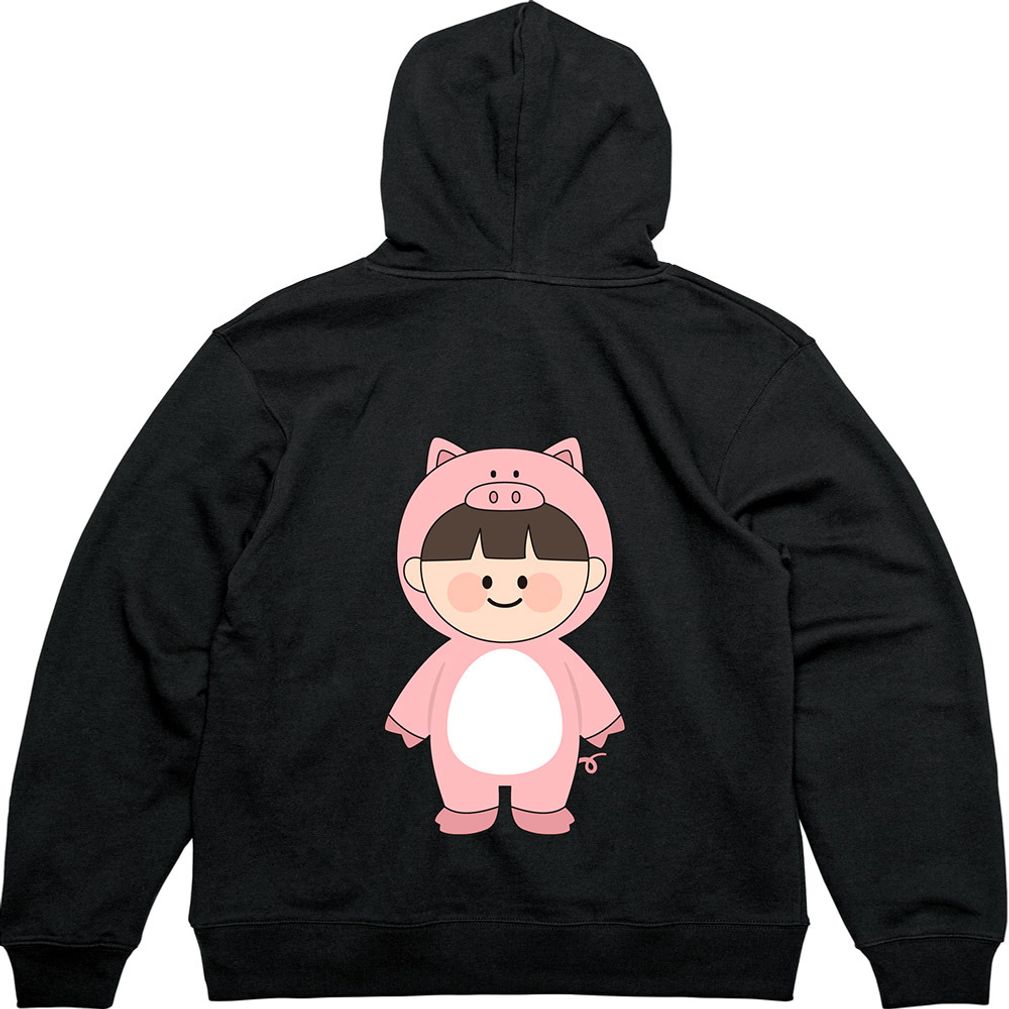 기모후드집업 돼지가면 귀여운베이비 디자인옷 다양한색상 모든사이즈