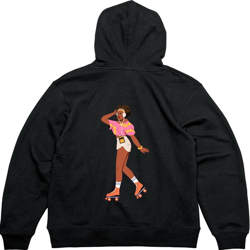 기모후드집업 헤드폰에 롤러브레이드 디자인옷 다양한색상 모든사이즈