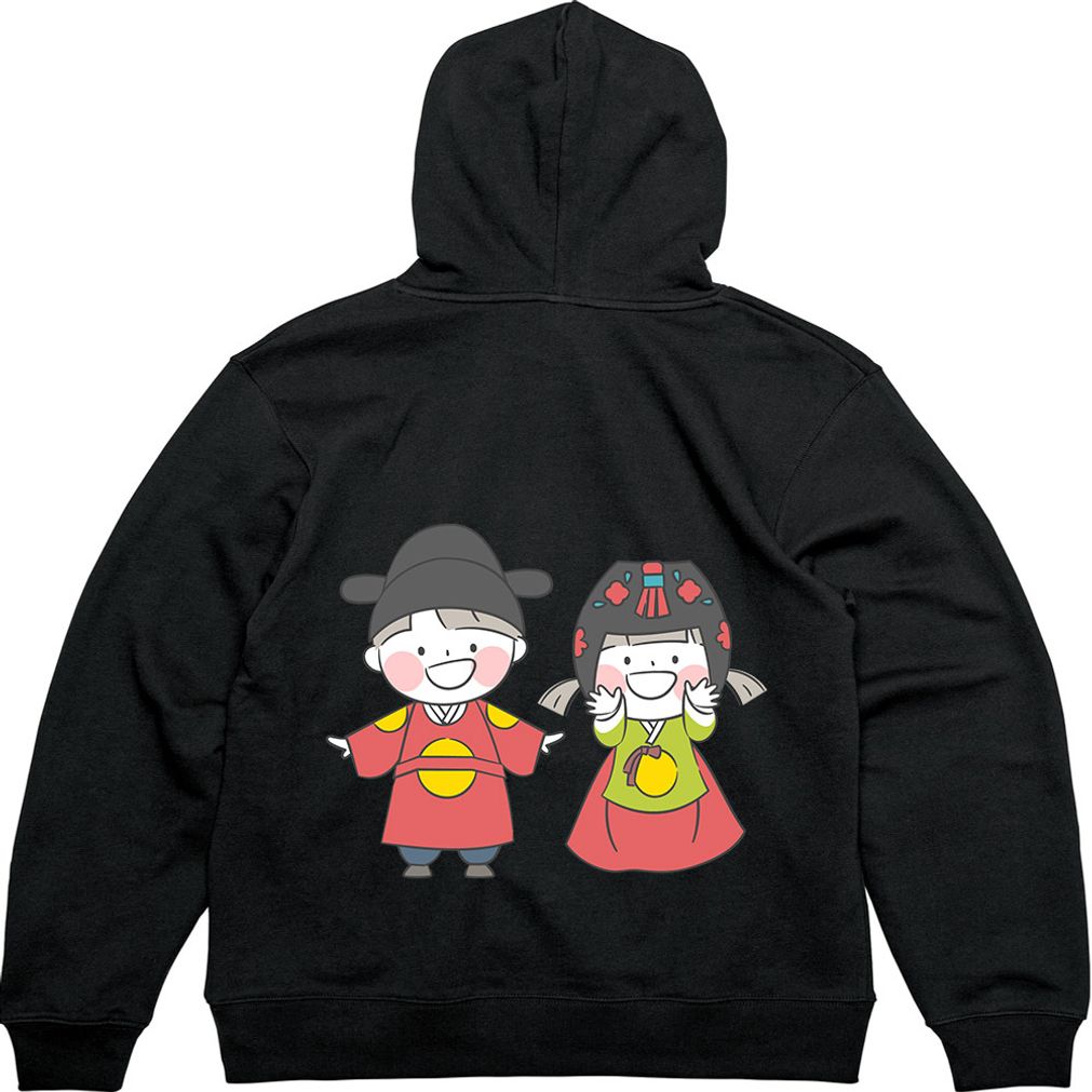 기모후드집업 색동저고리 아기커플 디자인옷 다양한색상 모든사이즈