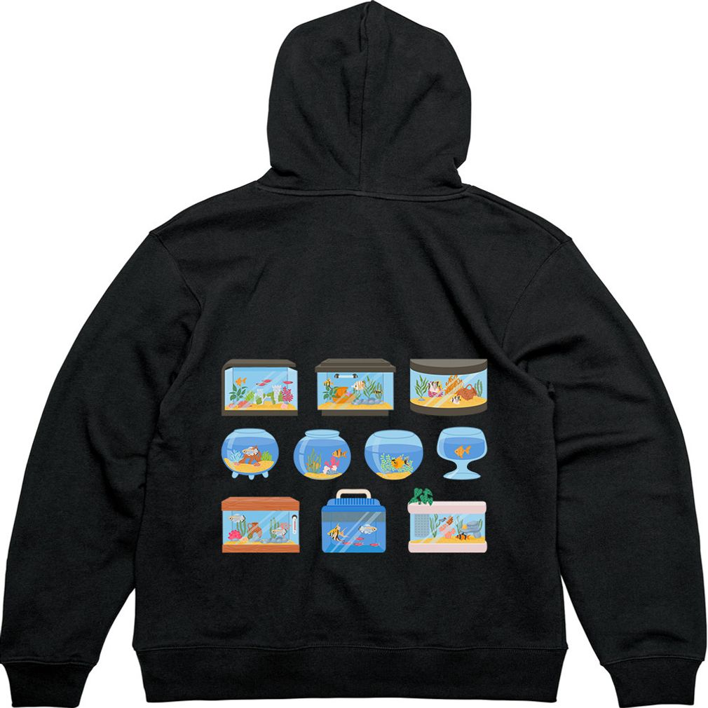 기모후드집업 어항 수족관 물고기놀이 디자인옷 다양한색상 모든사이즈