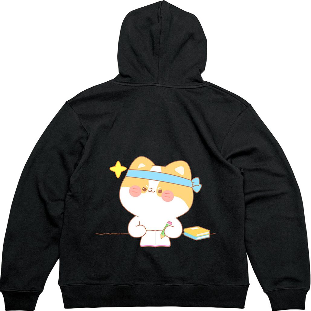 기모후드집업 공부하자 아기고양이 디자인옷 다양한색상 모든사이즈