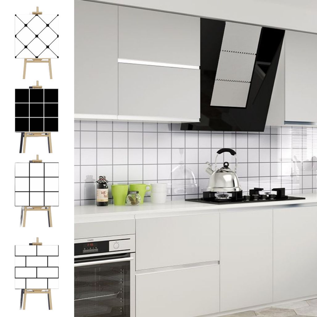 유광 접착식 방수 타일 스티커