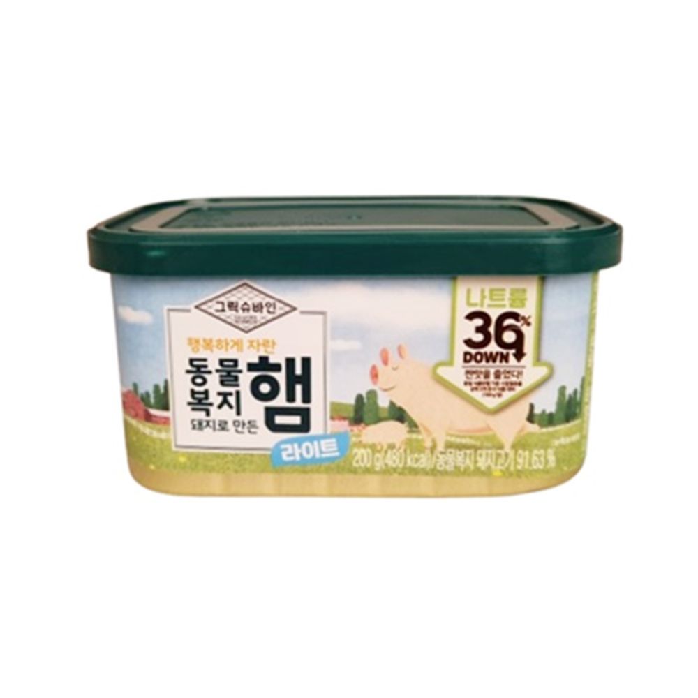 삼립 그릭슈바인 동물복지햄 라이트 캔햄 1개 200g