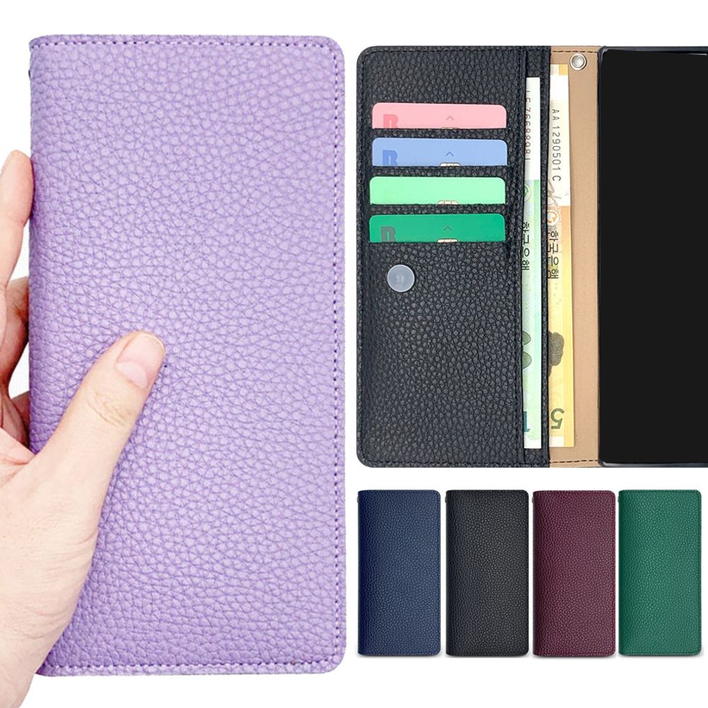 LG X4 2019 케이스 천연가죽 플립 지갑 페이 X420