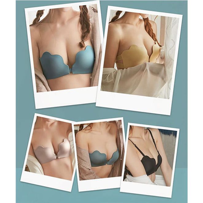 앞채움 오프숄더 브라 고탄력 밴드 노와이어 브라