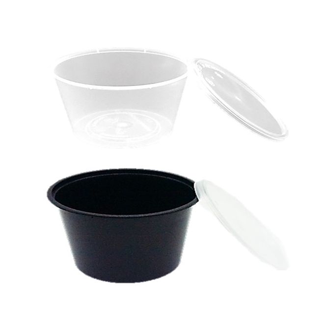 PP 내열용기 55번 원형 1칸 투명 지름120x60mm 500개