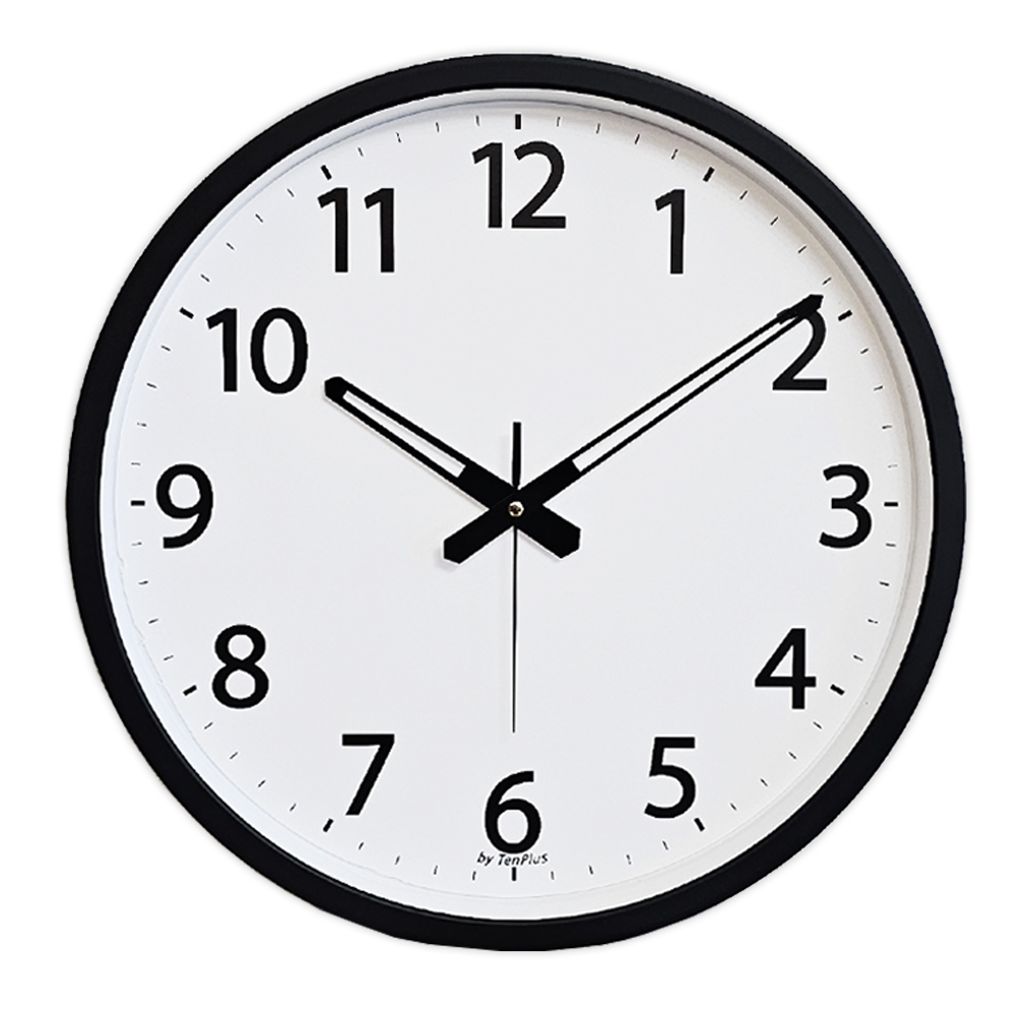 ABS 국산 무소음 벽시계 37cm 블랙 거실 교실 사무실 벽걸이시계 인테리어 개업선물