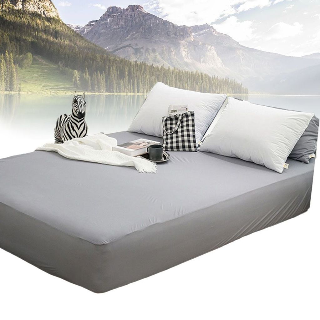 매트리스 침대패드 침구 통기성 매트커버 숨쉬는 생활매트리스커버 싱글 S 그레이