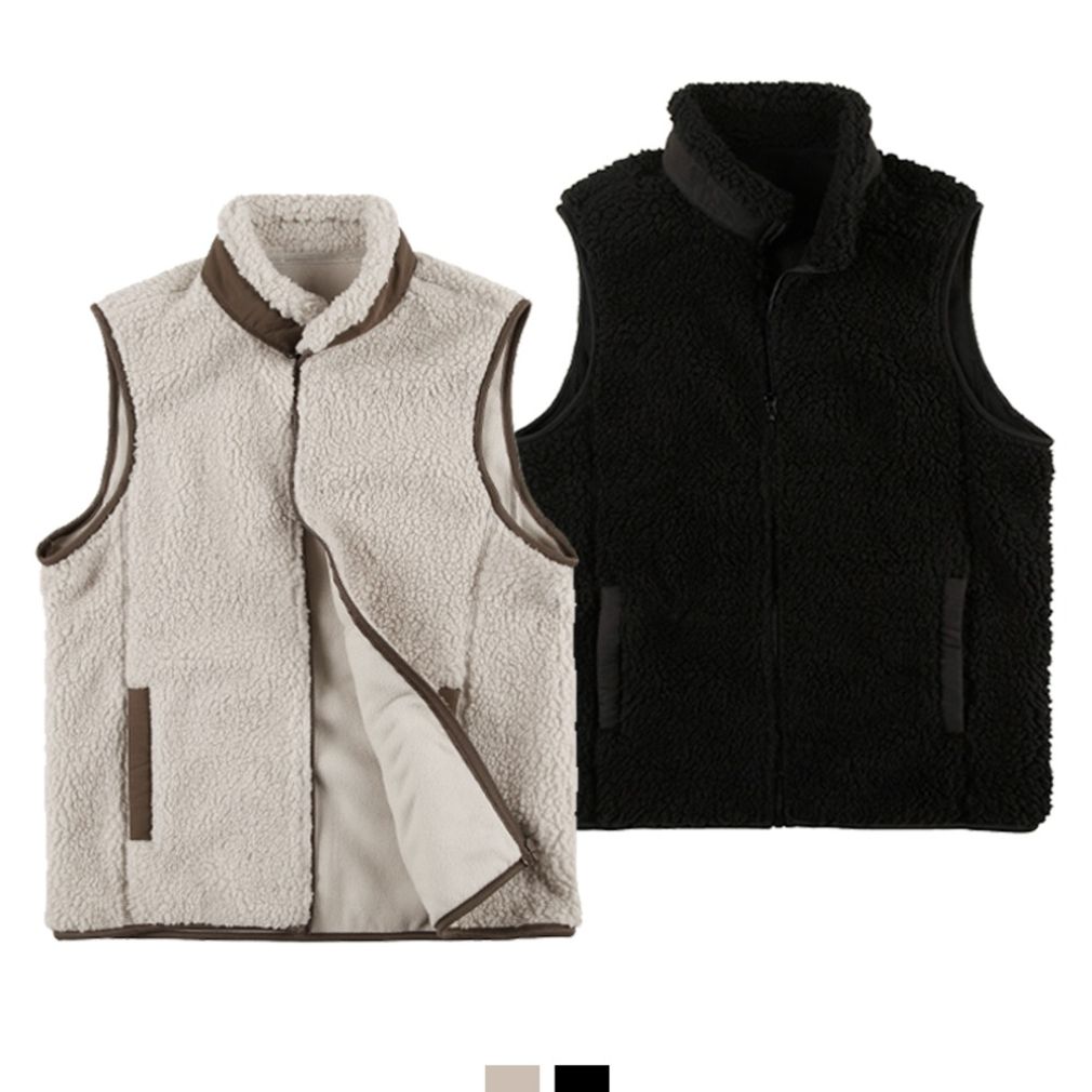 뽀글이 후리스양털조끼 남녀공용 2COLOR