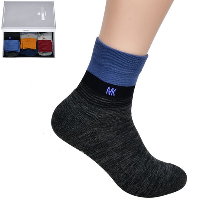 미치코런던 배색 포인트 신사 파일 중목 양말0056ur