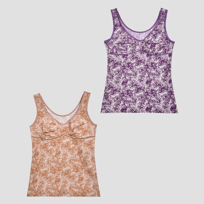 여성 패턴 기모 브라런닝0089tf