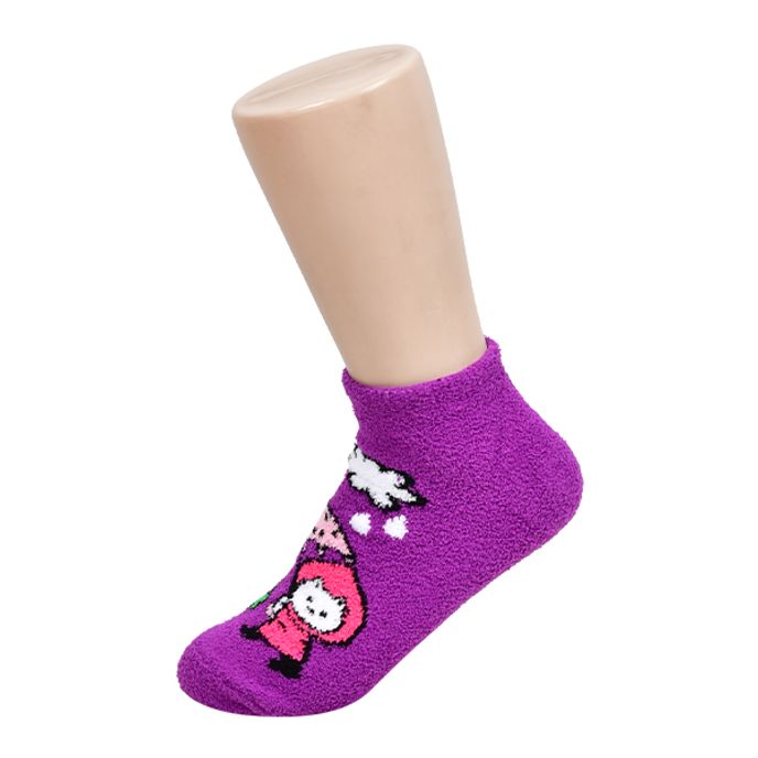 깜직한 그래픽 숙녀 스니커즈 수면 양말0086wm