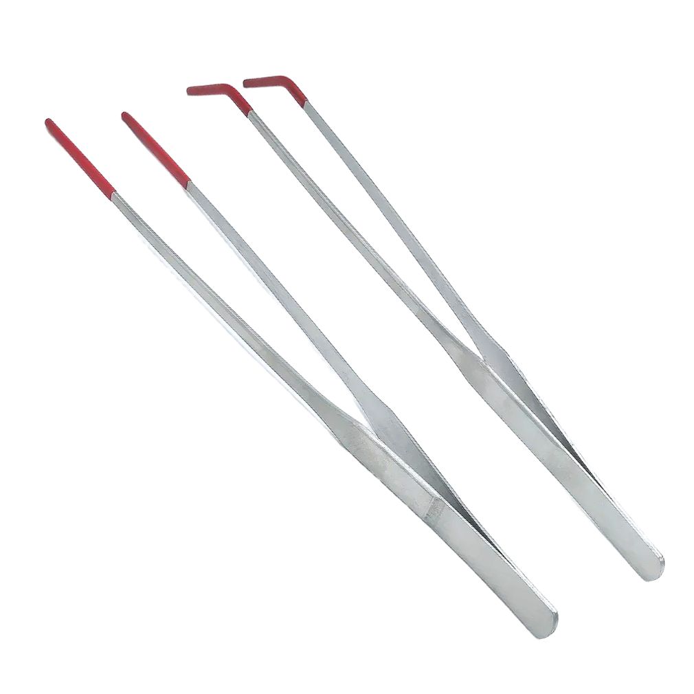 파충류 도마뱀 먹이 핀셋 밀웜 피딩용 곡선 집게 27cm