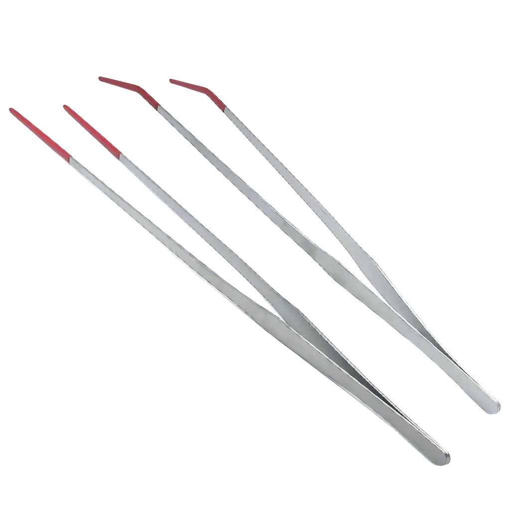 파충류 도마뱀 먹이 핀셋 밀웜 피딩용 곡선 집게 38cm