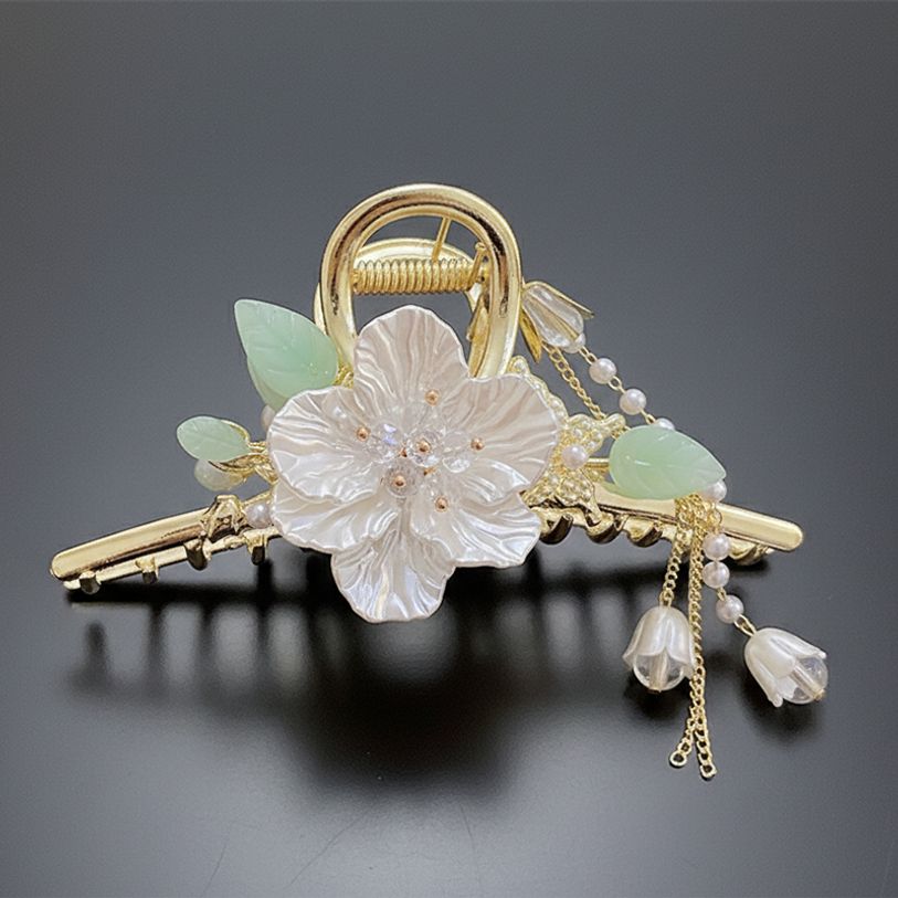 화려한 외출 샤링 지르코니아 참 골드 집게핀 모음전 E