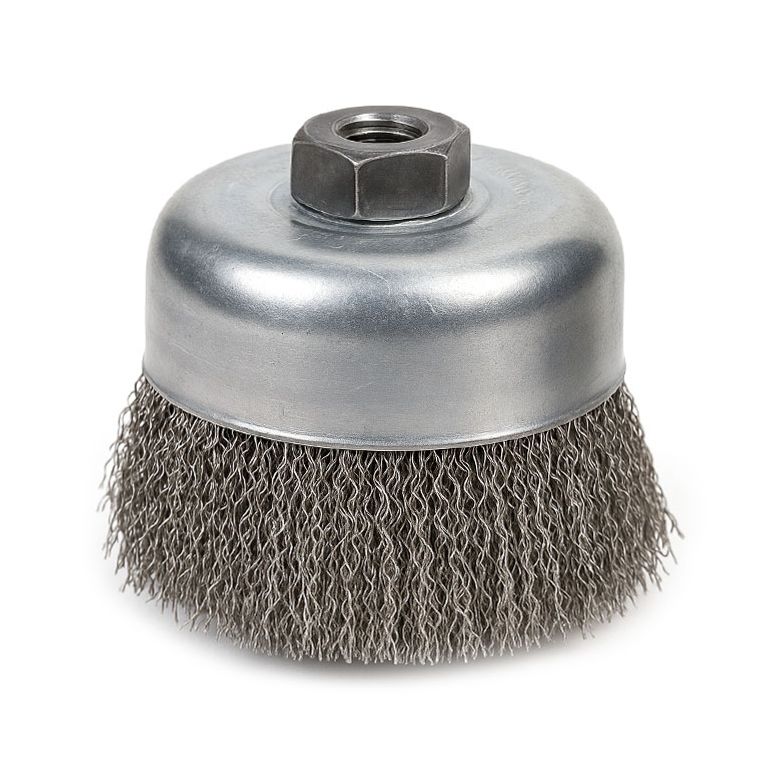 국산 인우연마 75mm 스테인리스 0.30 거친날 컵브러쉬