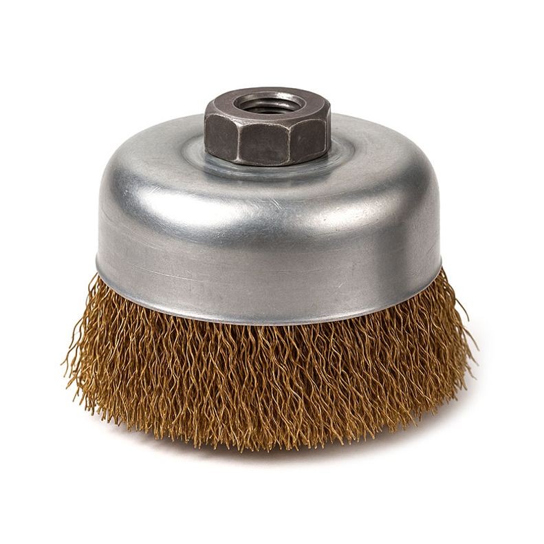 국산 인우연마 75mm 철 컵브러쉬