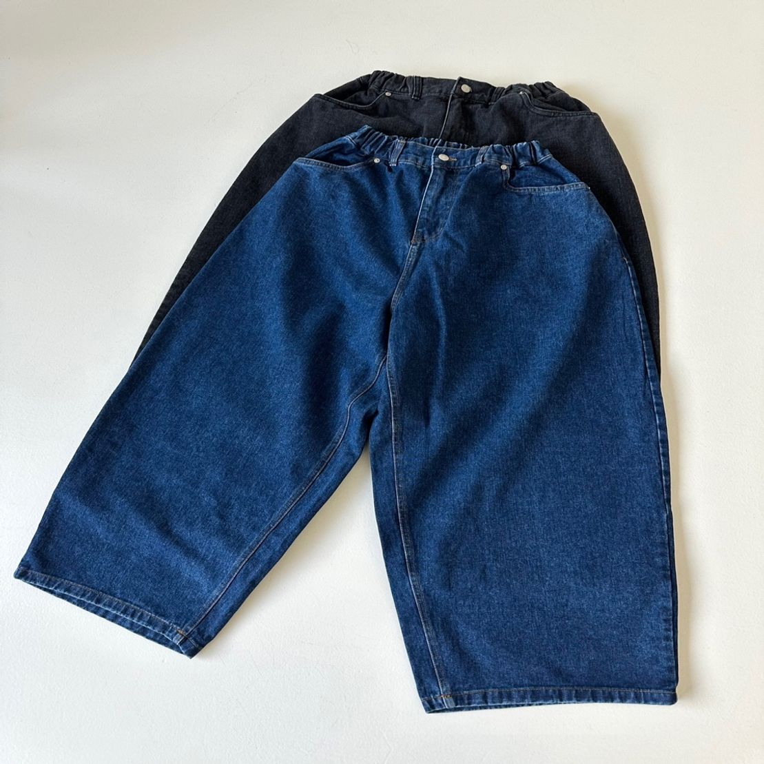 벌룬 데님 팬츠