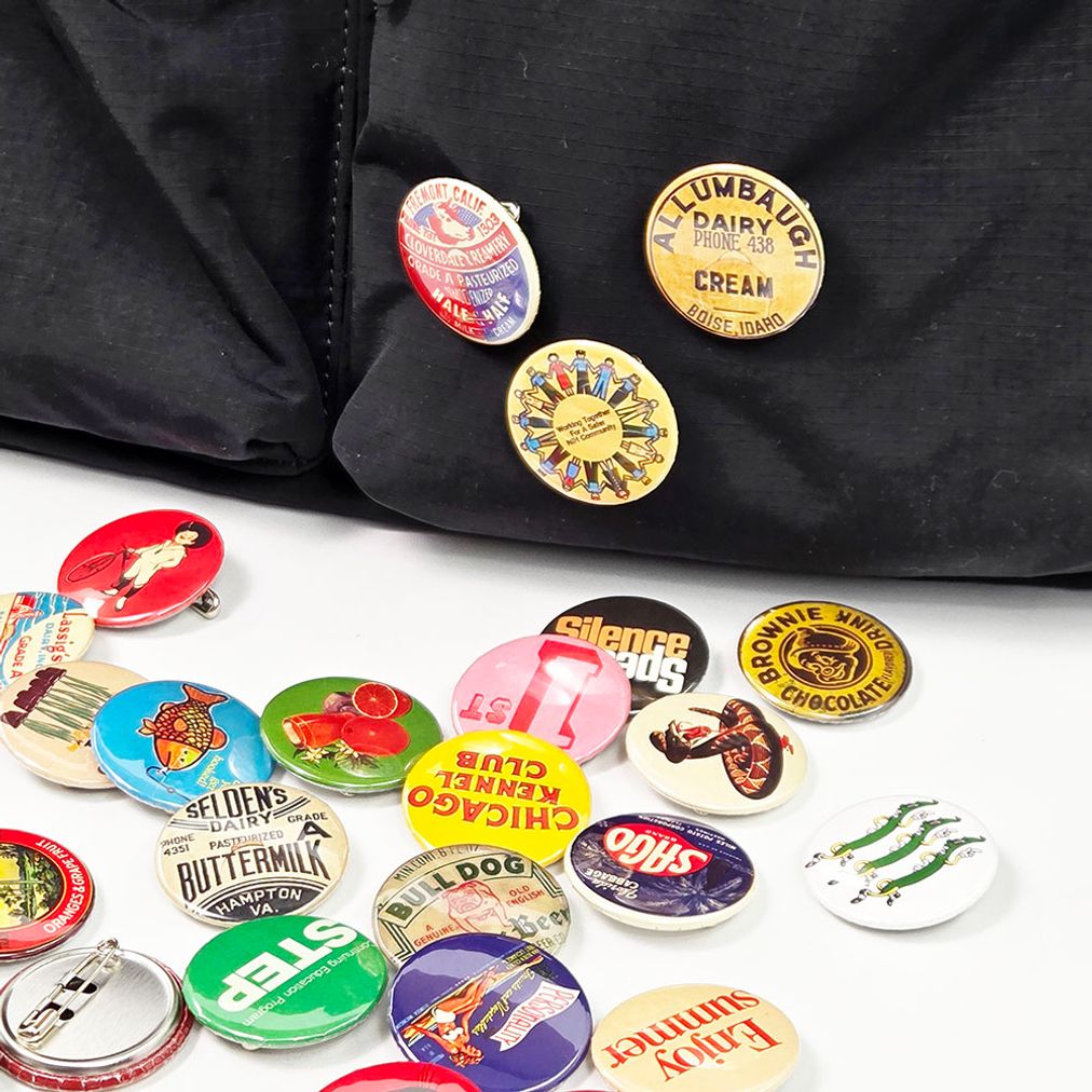 레트로 감성 빈티지 뱃지 에코백 파우치 꾸미기 소품