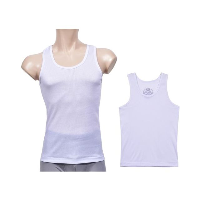 심플 신축 등판 X자 남성 골지형 나시티 런닝