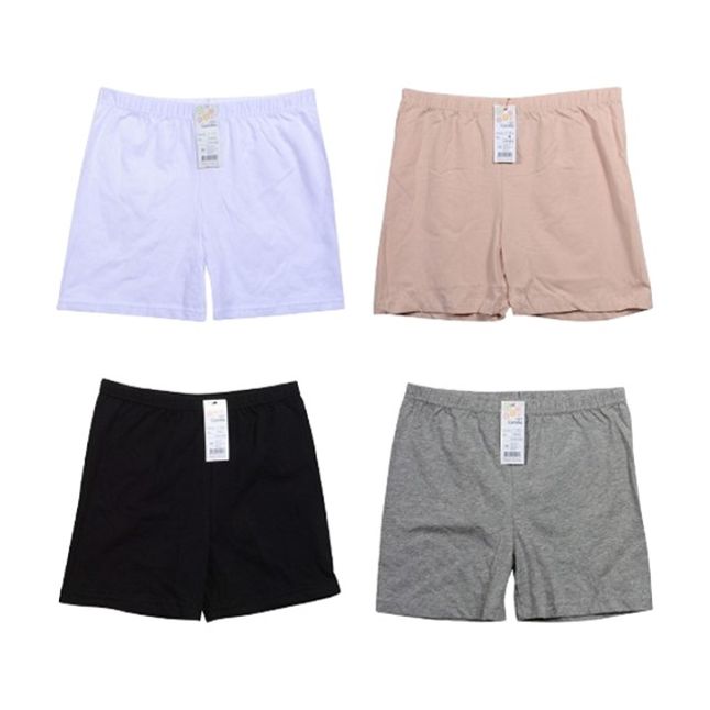 심플 베이직 면스판 여성 3부 속바지 홈웨어