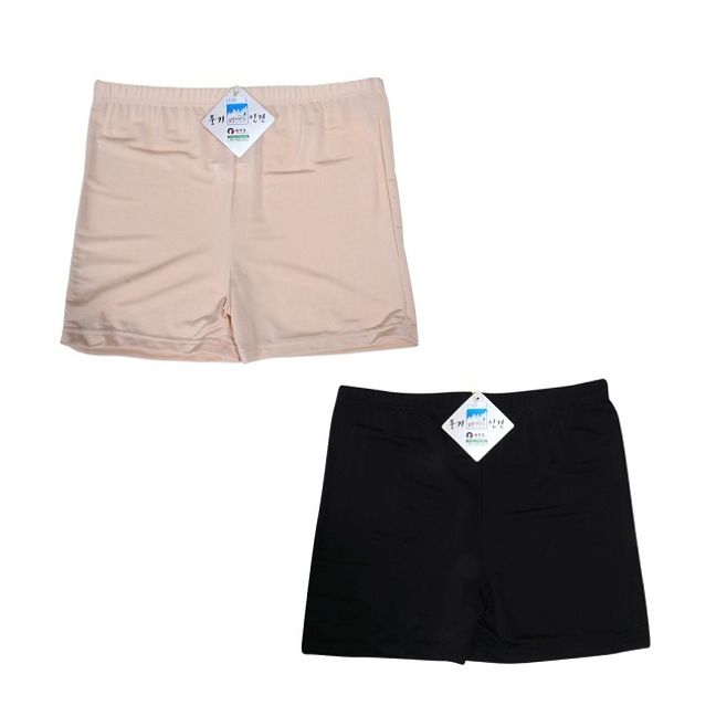 보들보들 원단 통풍성 여성 2부 인견 속바지