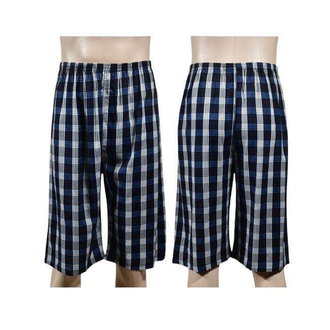 남성용 7부 레이온 밴딩 바지 홈웨어 고무줄 팬츠